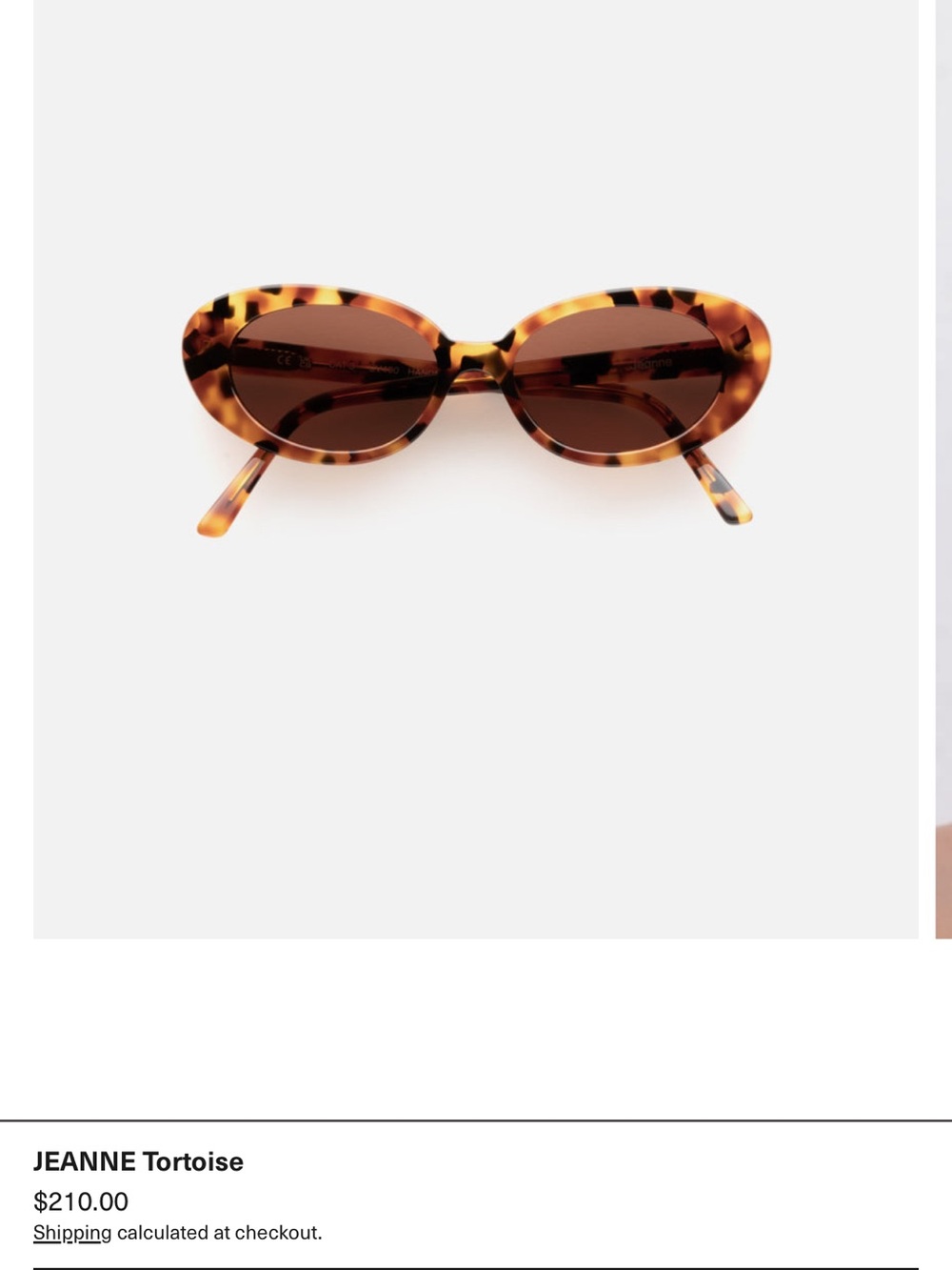 Tortoise Oval Sunglasses - Tortoise Brown
